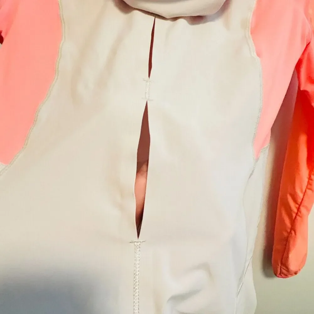 lululemon athletica Coral/Light Beige Lightweight Hooded Pullover